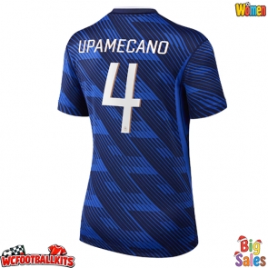 France Dayot Upamecano #4 Replica Home Stadium Shirt for Women World Cup 2026 Short Sleeve